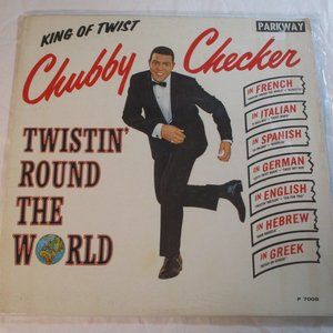 Vtg 1961 King of Twist Chubby Checker Vinyl LP Record Twistin Round the World